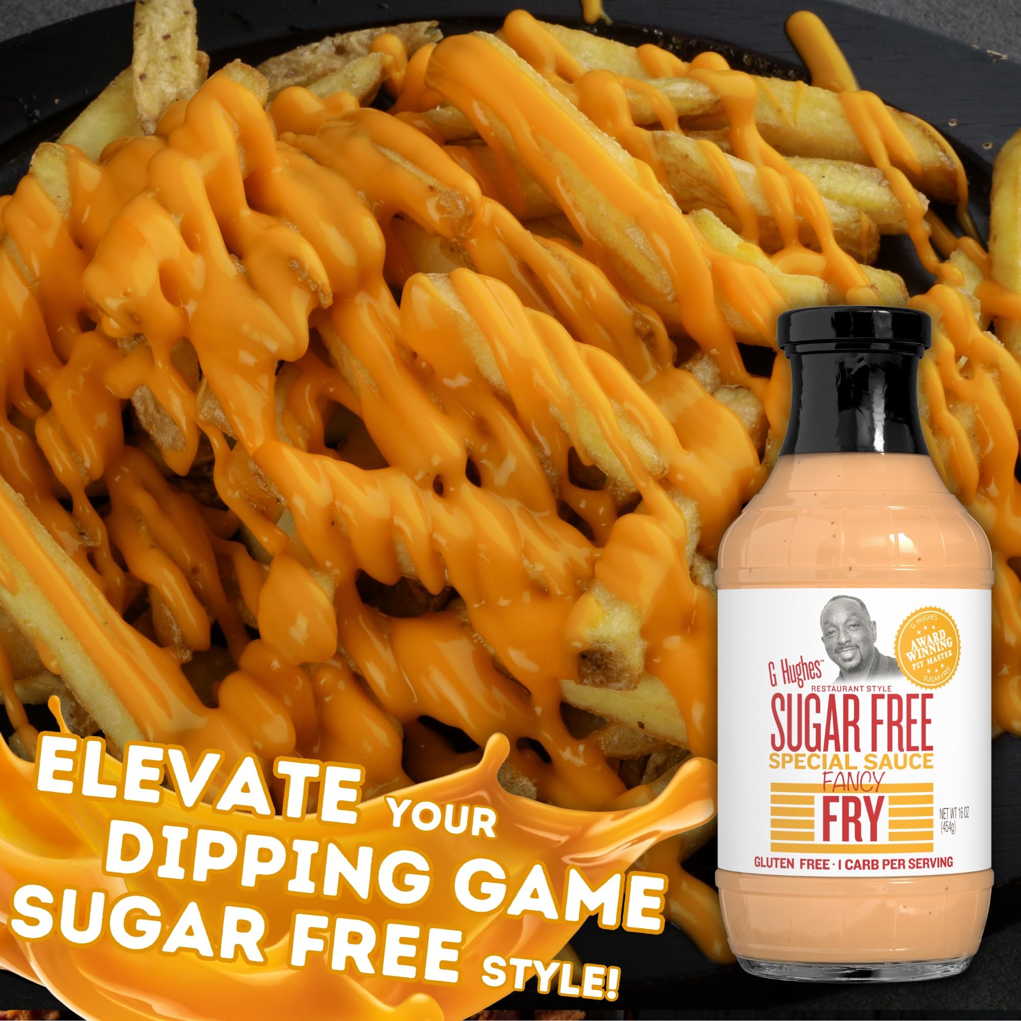 G Hughes Sugar Free, Fancy Fry Special Sauce - 16 Oz (1-Pack)