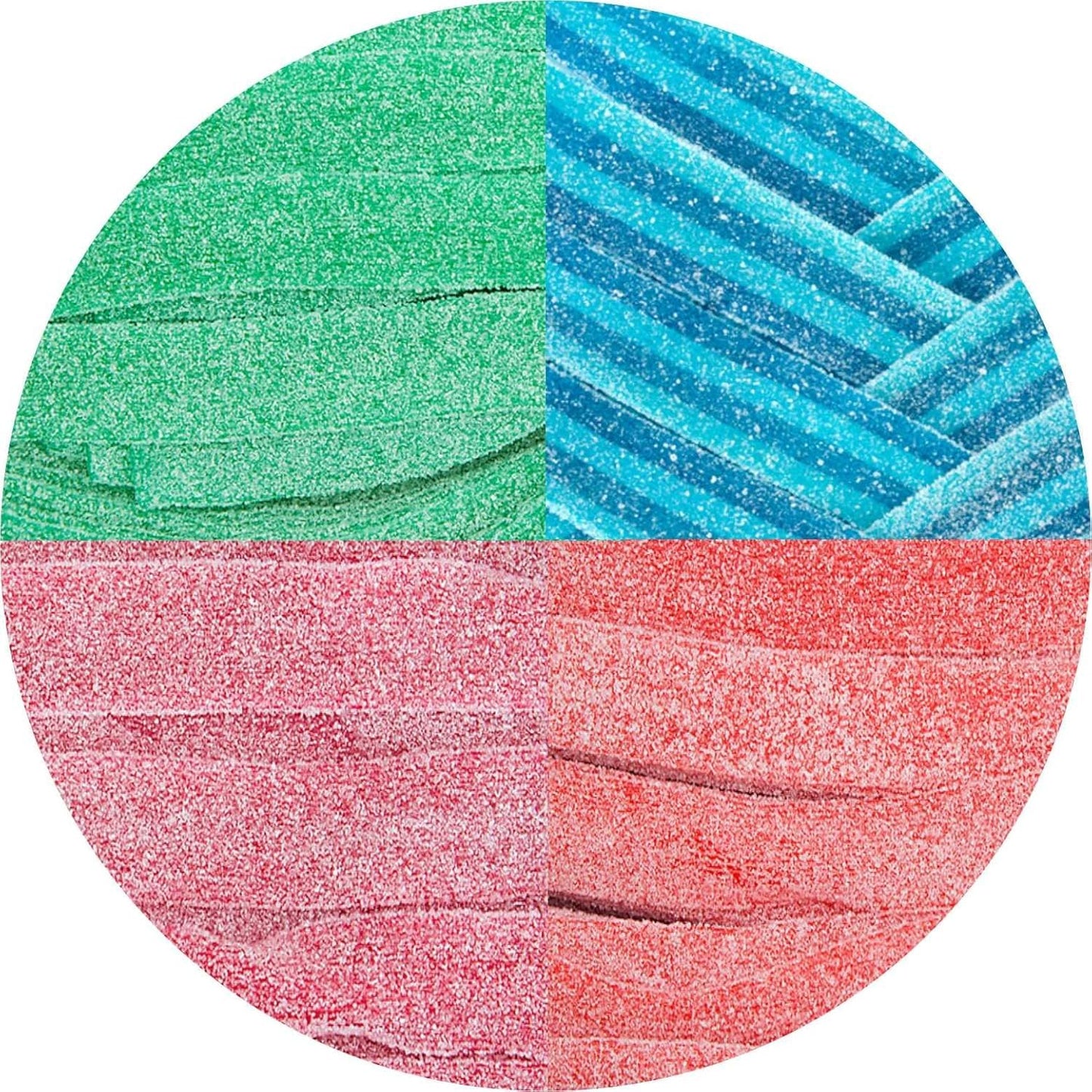 Smarty Stop Sour Every Flavor Mixed Gummy Belts Candy 1 Pound (Assorted)