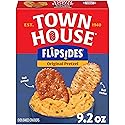 Town House FlipSides Oven Baked Crackers, Original, Salty Snacks, 9.2oz Box (1 Box)