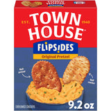 Town House FlipSides Oven Baked Crackers, Original, Salty Snacks, 9.2oz Box (1 Box)