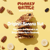 Monkey Brittle Healthy Snacks, Crispy Plant-Based Treats for Kids & Adults, Vegan & Gluten-Free, All-Natural Snack for School, Sports, Camping