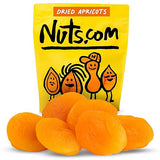 Nuts.com - Dried Apricots - No Sugar Added, Healthy Fruit Snack for Adults & Kids - Naturally Plump & Juicy, Good Source of Potassium & Fiber - Vegan