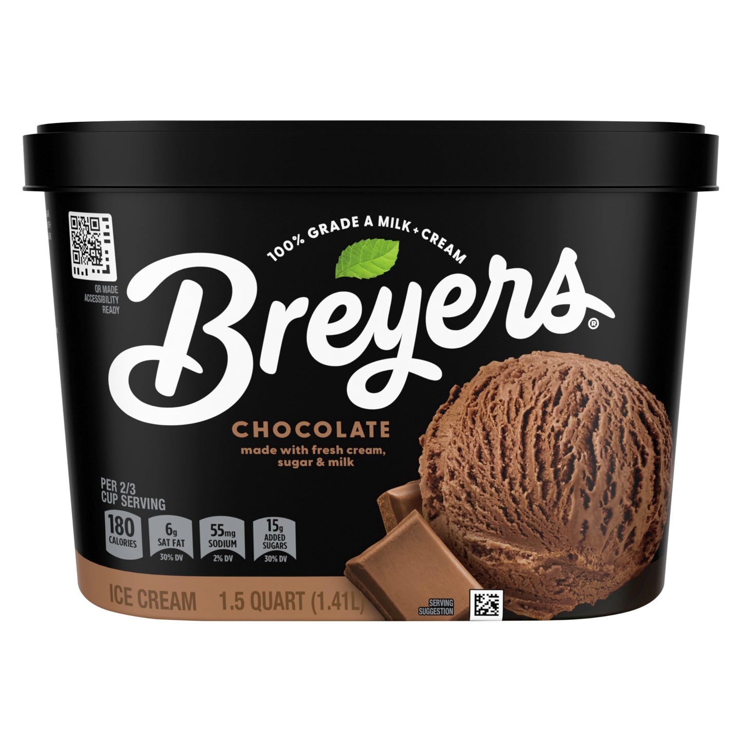 Breyers Original Ice Cream, Chocolate, 48 oz