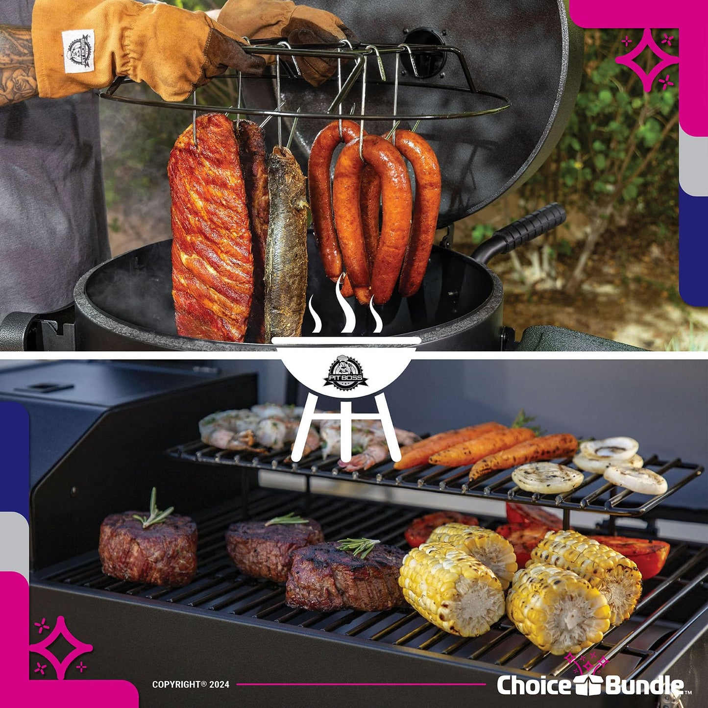Pit Boss Competition BBQ All Purpose AP Premium Barbecue Mixed Seasoning Spice & Rub 2 pk Choice Bundle (12.6 oz) + Guide & Keychain Bottle Opener (4