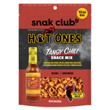 Snak Club x Hot Ones Tangy Chili Snack Mix, Mild Spicy Snacks with Peanuts, Pretzels, Sesame Sticks, Toasted Corn & Cashews, Inspired by Hot Ones Hot