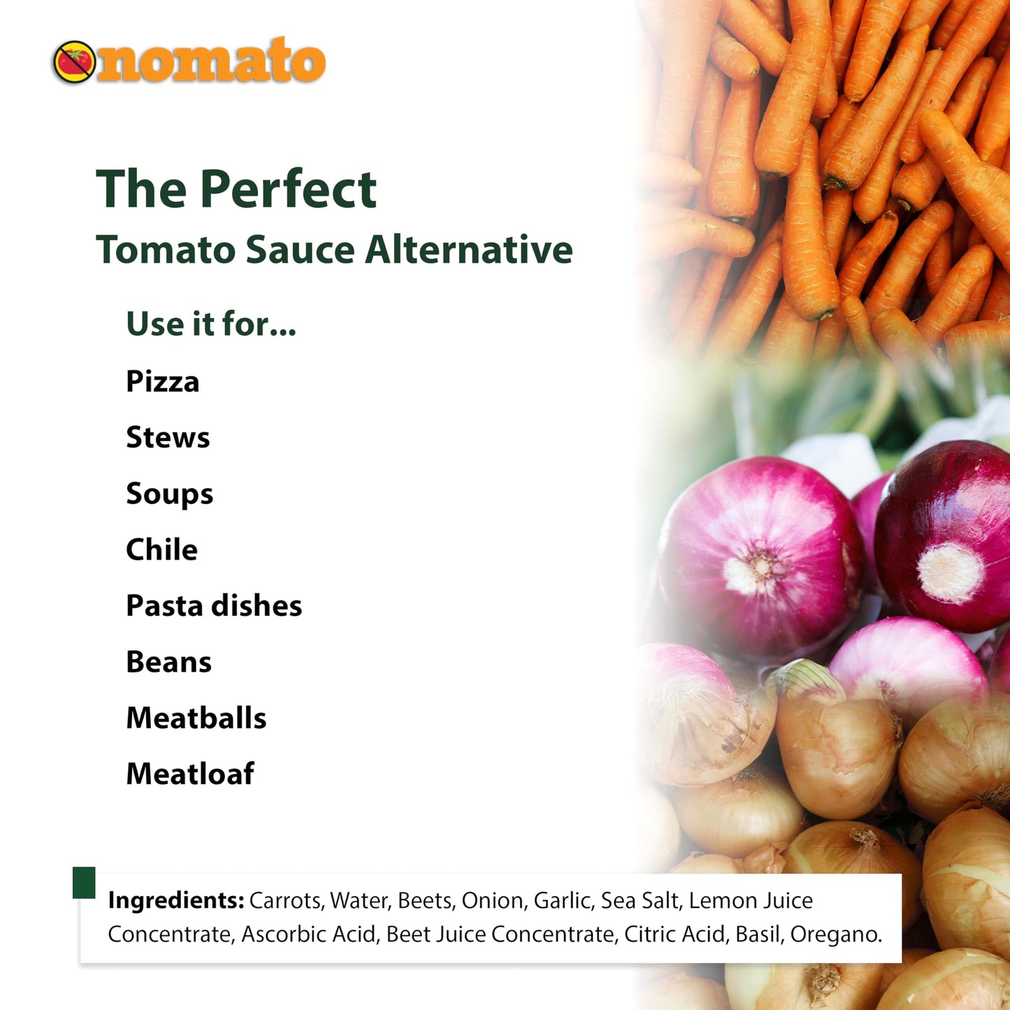 Nomato - 6 Pack of Original Tomato Free Marinara Sauce (24 oz) - Tomato Free, Gluten Free, Nut Free and Dairy Free (Marinara, 6 Pack)