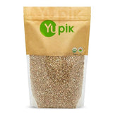 Yupik Organic White Buckwheat, Hulled, 2.2 lb (35.2 oz), Gluten-Free, Non-GMO, Kosher, Vegan, Whole Raw Groats, Kasha, Wheat-Free, Salt-Free, Plant-Based Protein, Source of Fiber, For Baking, Cooking