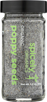 SPICELY Organic Jar Poppy Seed, 2.2 OZ