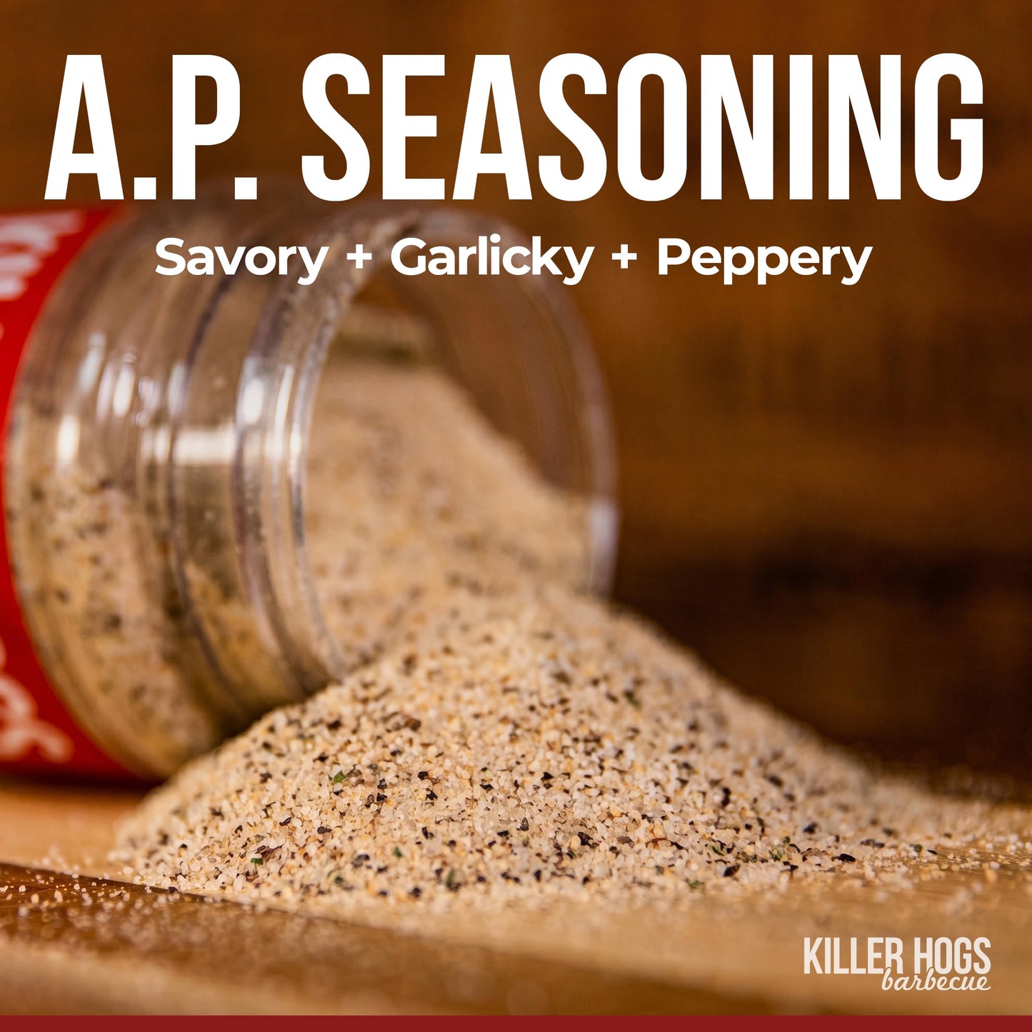 Killer Hogs AP Seasoning, Championship BBQ and Grill All Purpose Dry Rub for Beef, Steak, Burgers, Pork, and Chicken, Salt, Pepper, Garlic, 5 lb Bag