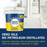 Banner Chemical Sans Sand Gritless Sweeping Compound Without Sand - Effective Dust Control, Non Abrasive and Safe for Smooth, Finished & Polished