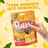 Peelablez Peelable Mango Gummies Pack of 3 - Resealable 2.46 Oz Each, 4D Gummies, Mango Peeling Candy, Layered for Delicious Fruity Snack