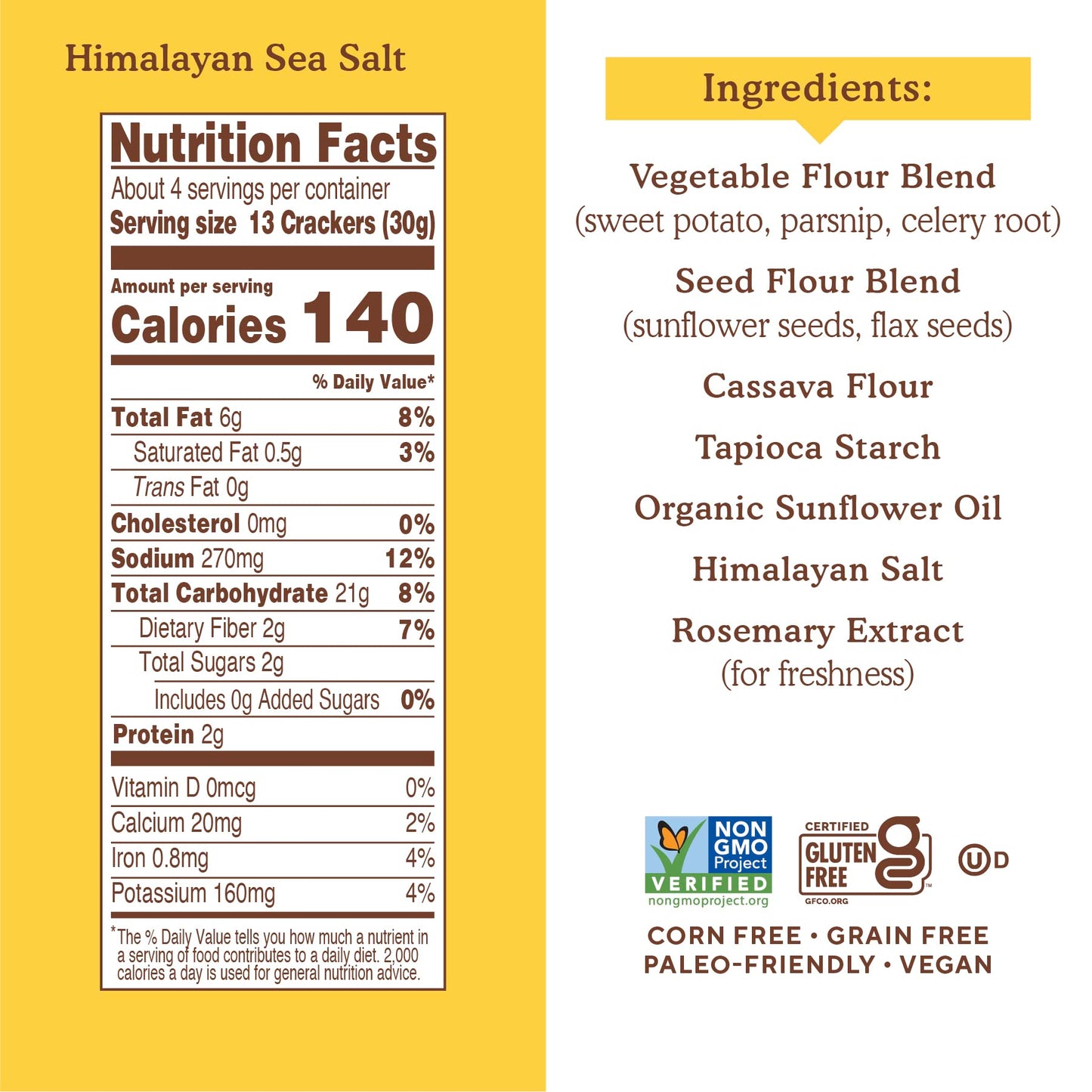 Simple Mills Veggie Pita Crackers Variety Pack (Himalayan Salt and Mediterranean Herb) - Gluten Free, Vegan, Healthy Snacks, Paleo Friendly, 4.25