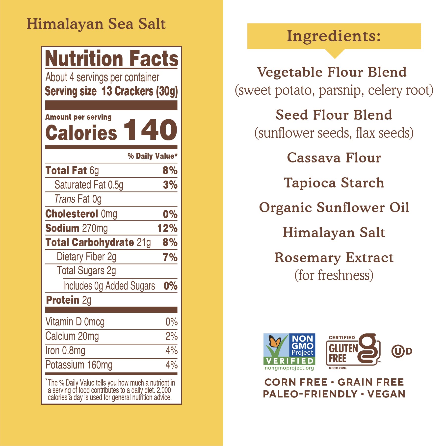 Simple Mills Veggie Pita Crackers Variety Pack (Himalayan Salt and Mediterranean Herb) - Gluten Free, Vegan, Healthy Snacks, Paleo Friendly, 4.25