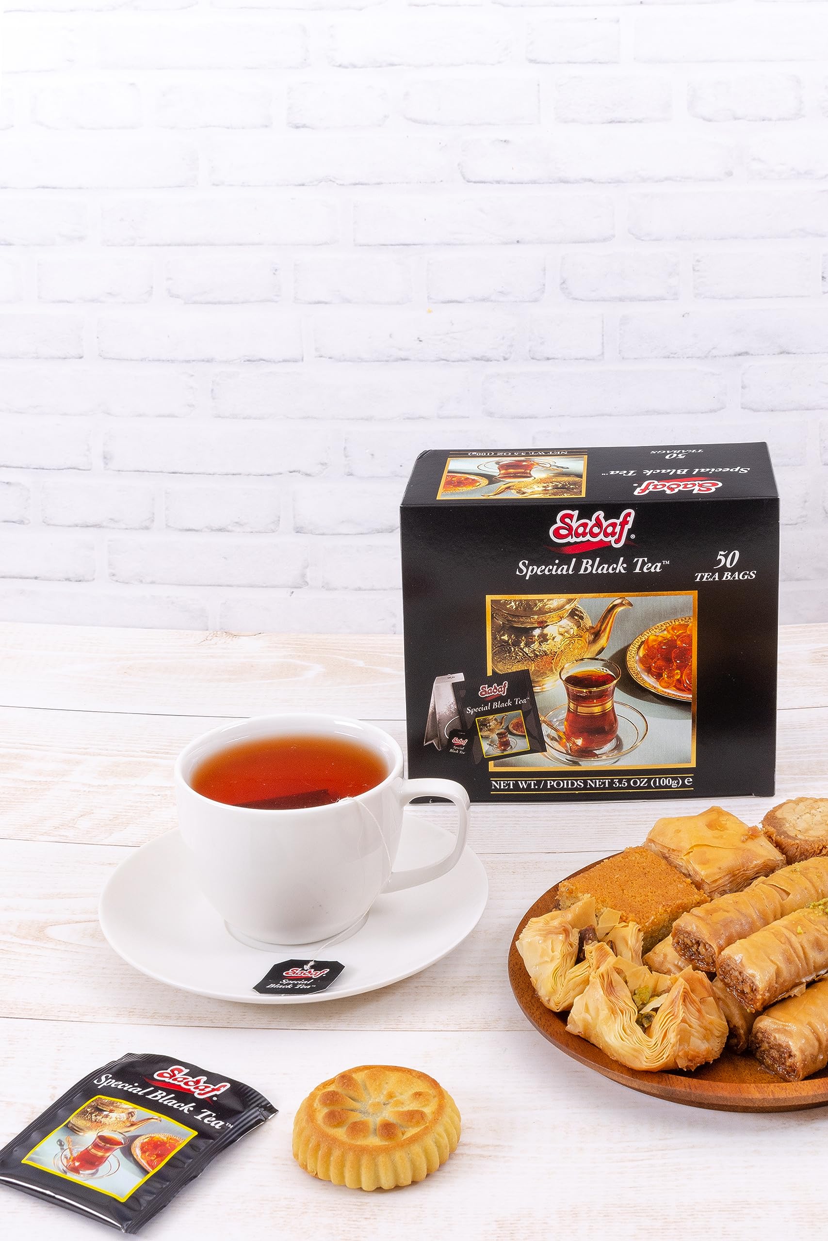 Sadaf Special Black Tea Bags - Pure Ceylon Black Tea - Product harvested in Sry Lanka - Kosher - 50 Bags