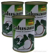 Palusami - (Pack Of 3 x 400g Can) A Taro Leaves in Coconut Cream, Tasty Meal - Heat & Eat Imported from Fiji FijiProduct.com