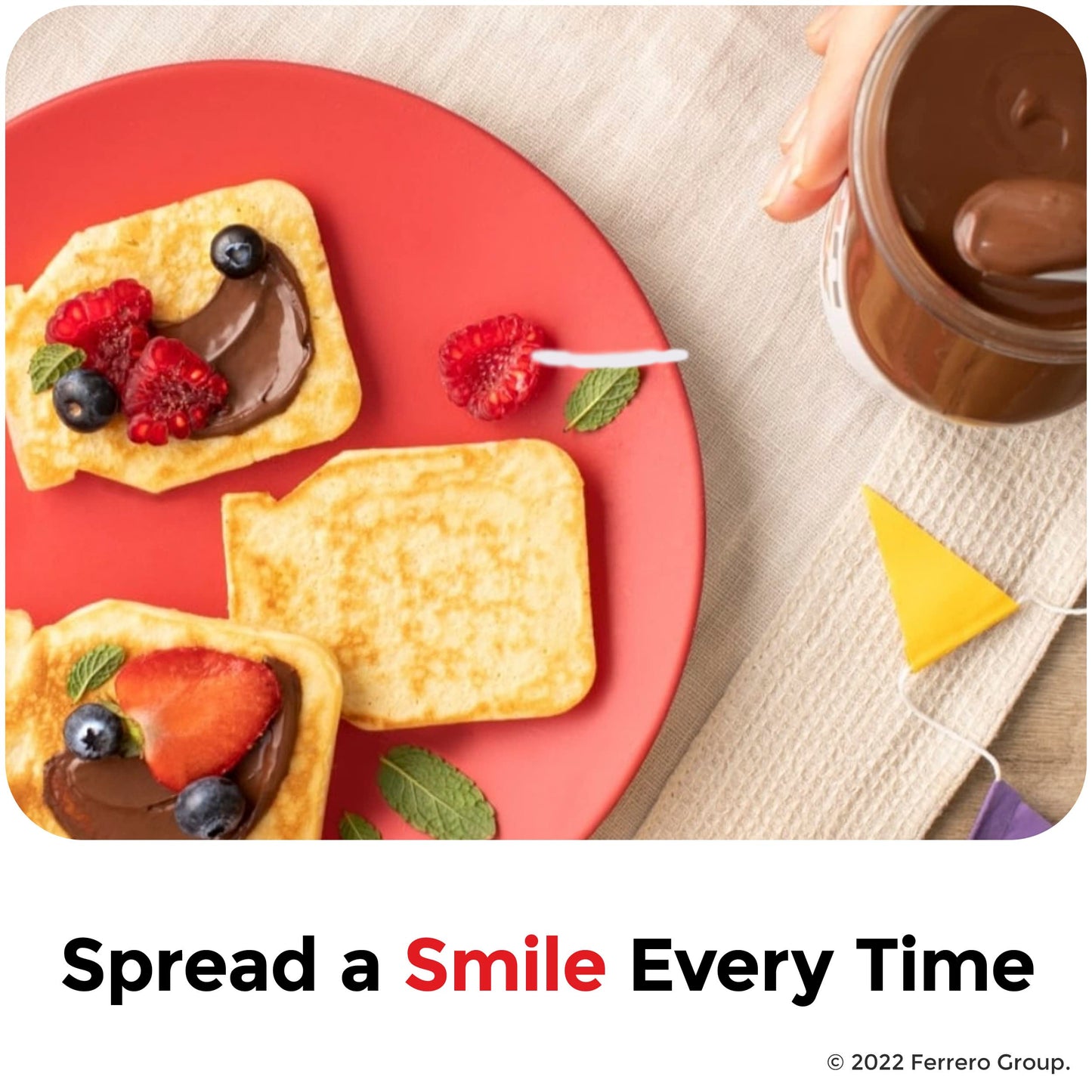 Nutella Hazelnut Spread with Cocoa for Breakfast, 13 oz Jar