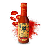 Local Hive Sriracha Honey Hot Sauce - 6oz, Sweet & Spicy, Natural Raw Honey with Sriracha Pepper Sauce for Dipping, Tacos, BBQ, Grilling, and Cooking