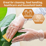 MedPride General Purpose Powder-Free Vinyl Gloves, Medium, Box/100