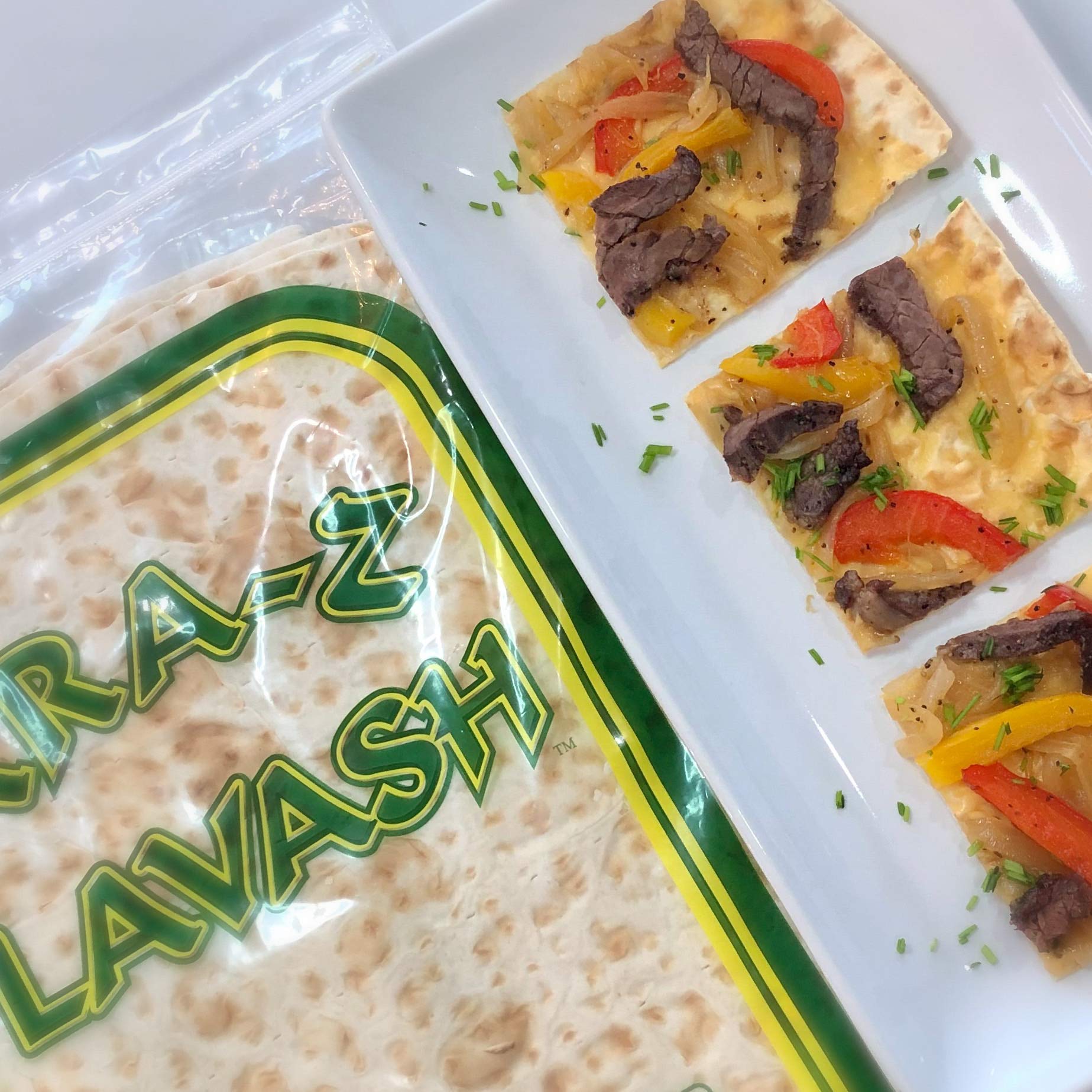 ARA-Z Lavash Flat Bread 4 Packs of 4 (16 Total) No Cholesterol, Fat Free, Vegan, Kosher