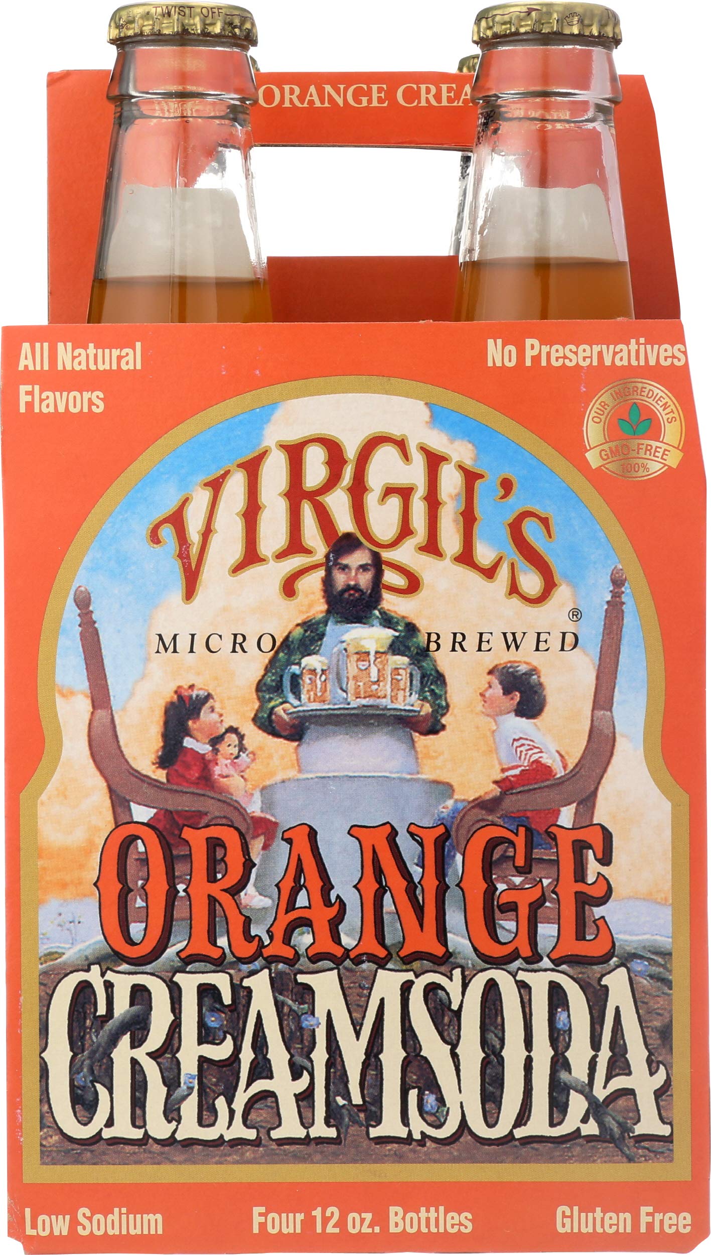 Virgils Orange Cream Soda 4 Pack, 12 FZ