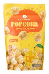CHEF POPPIN Asian-Style Gourmet Flavored Popcorn, Non-GMO Corn, All Natural, Mango, 50g, 1.76 oz