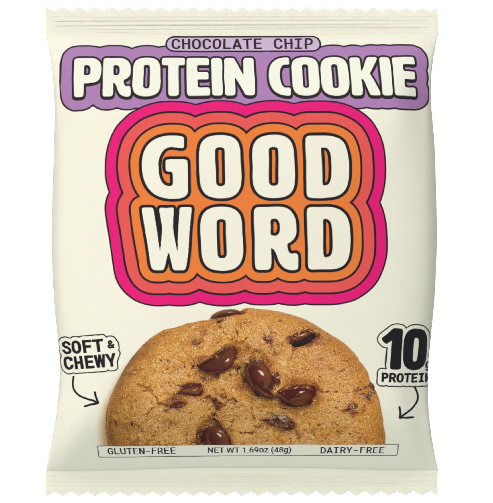 Good Word Chocolate Chip Protein Cookie, 1.69 OZ