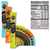 4C Energy Rush Stix, Variety 1 Pack, 18 Count, Single Serve Water Flavoring Packets, Sugar Free with Taurine, On the Go Bundle