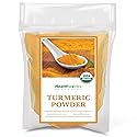 Healthworks Superfoods Organic Turmeric Powder - 8 Oz - Ground Raw Organic, Curcumin, Keto, Paleo, Vegan and Non-GMO