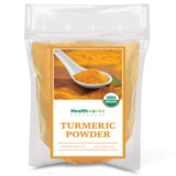 Healthworks Superfoods Organic Turmeric Powder - 8 Oz - Ground Raw Organic, Curcumin, Keto, Paleo, Vegan and Non-GMO