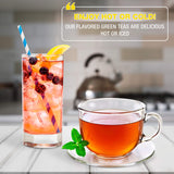 Brew La La Organic Green Tea - Natural Ginger Lemon Flavor - 50 Tea Bag Tin - Low Caffeine - USDA Certified Organic