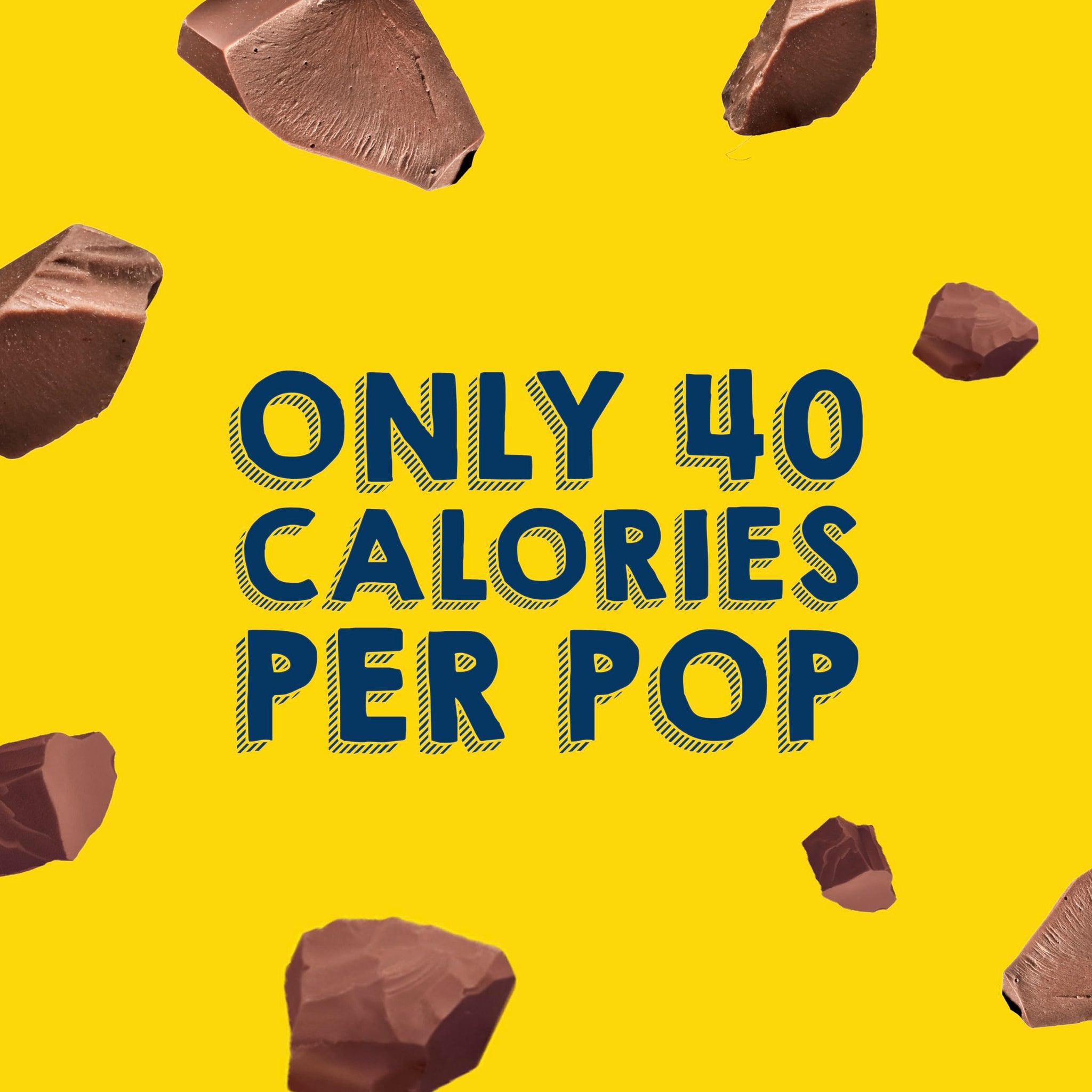 Popsicle Fudgsicle Original Fudge Pops No Sugar Added 18 Count For a Frozen Chocolate Dessert Frozen Dairy Dessert Pops With Only 40 Calories 29.7 oz