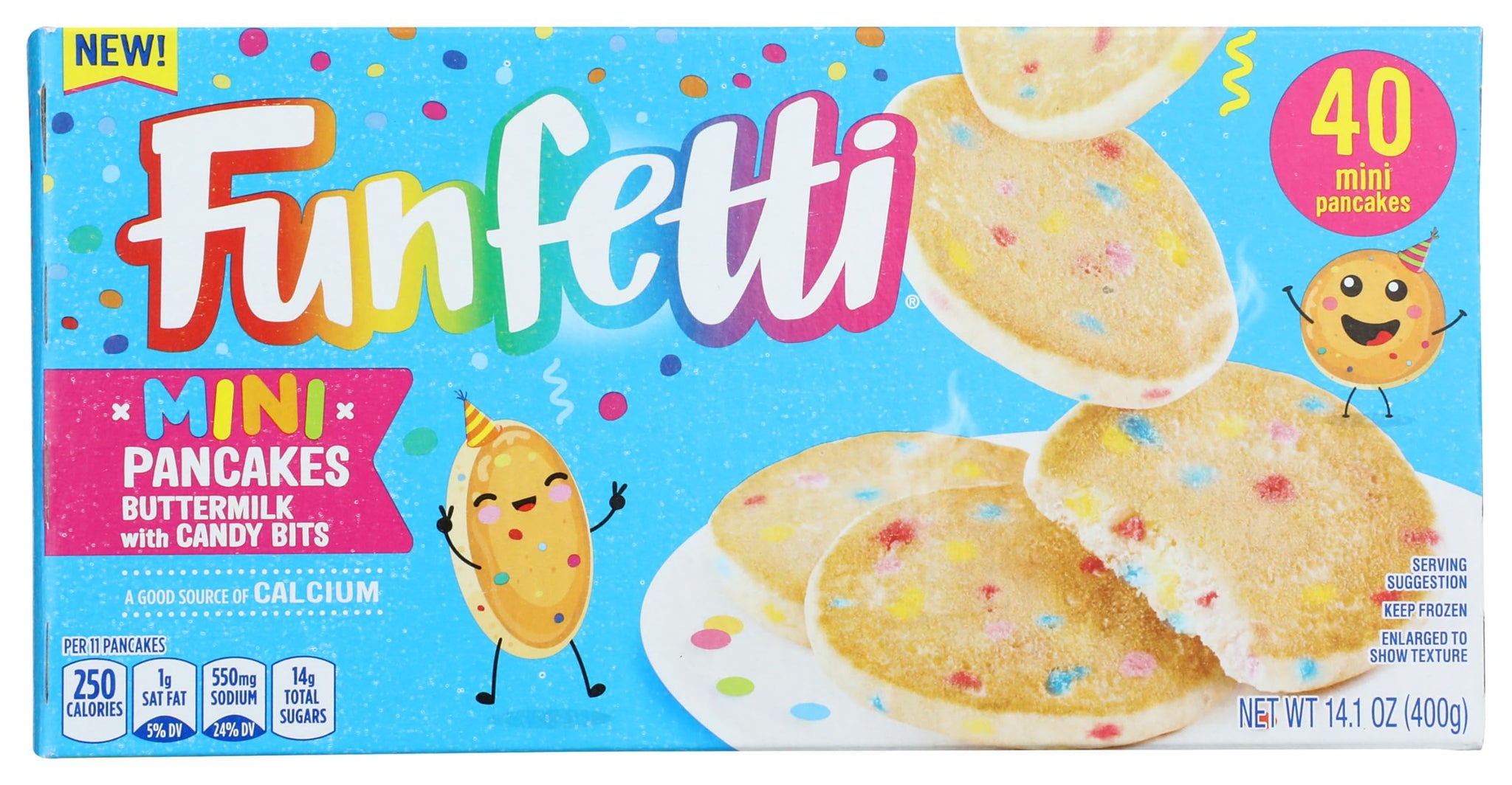 Funfetti, Pancakes Buttermilk with Candy Bits Mini, 40 Count
