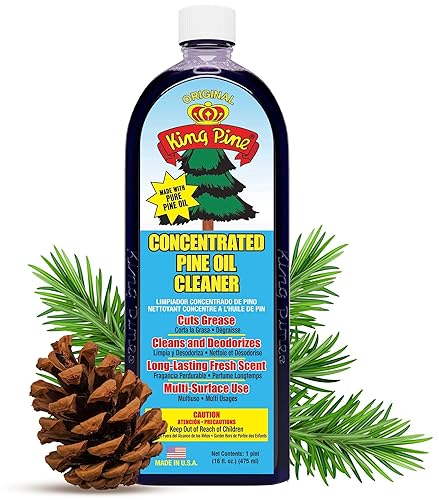 King Pine Concentrated Pine Oil Multi-Surface Cleaner Industrial Strength, Original Black, 12 Fl Oz