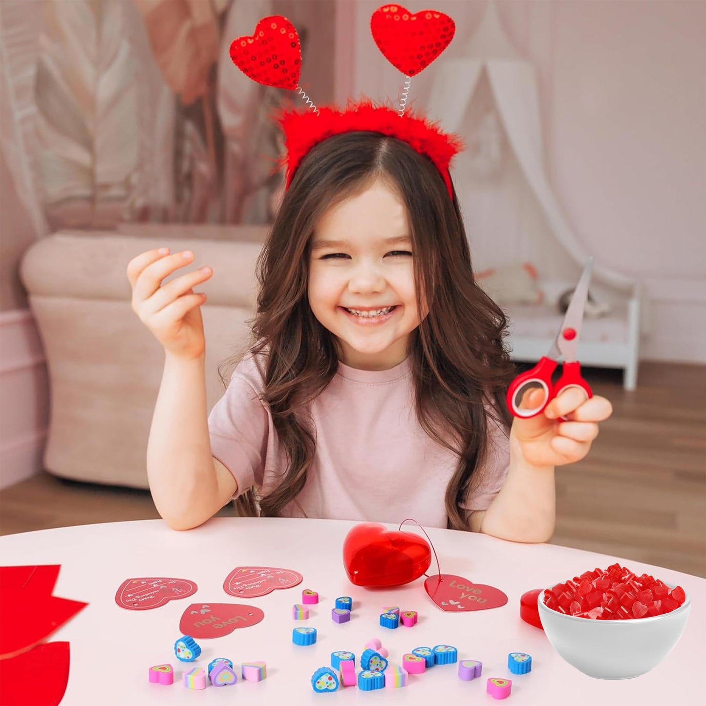 Mother's Day Candy Heart Twizzles, 30 oz. Bulk, Red Heart Cherry Flavored Jellies, Heart-Shaped Chewy Licorice Candy Bag, Gummy Candy Bulk, Mother's