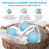Handy Laundry Reusable Laundry Dryer Balls - A Natural Alternative to Fabric Softener, Reduce Drying Time and Save on Energy, Soft Fluffy Clothes