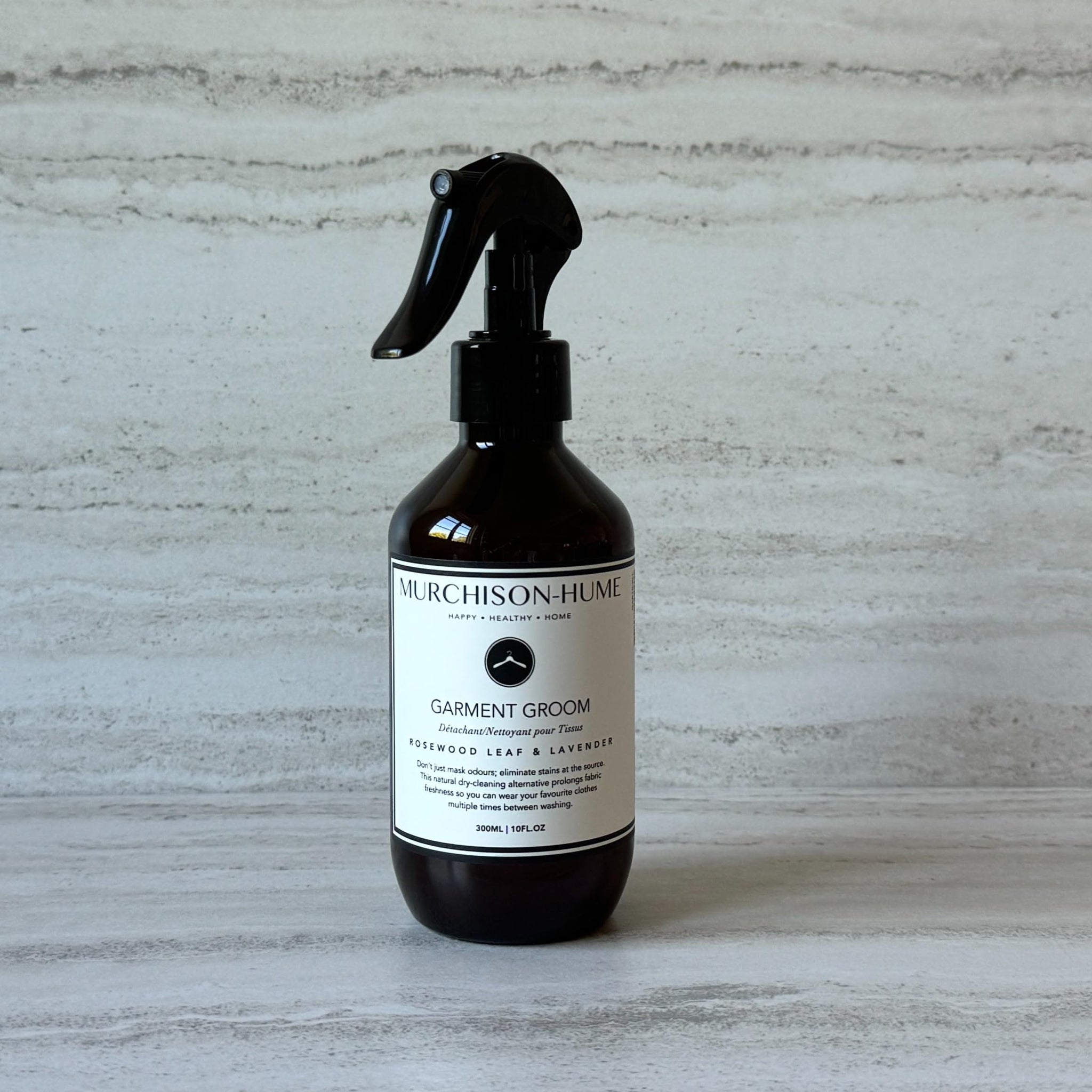 Murchison-Hume Garment Groom Fabric Freshener, Air Freshener, Odor Fighter, Laundry Treatment and Stain Remover, Rosewood Leaf & Lavender