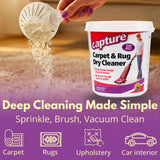 Capture Carpet & Rug Dry Cleaner: Carpet Deodorizer & Freshener Powder - Pet Odor Eliminator - Spot & Stain Remover - Fresh Natural Scent - Carpet