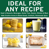 SPICES VILLAGE Lemon Peel Zest, Dried Lemon Peel Granules, Lemon Zest Seasoning for Baking, (4 Oz), Citrus Fruit Seasoning for Cooking & Herb Tea