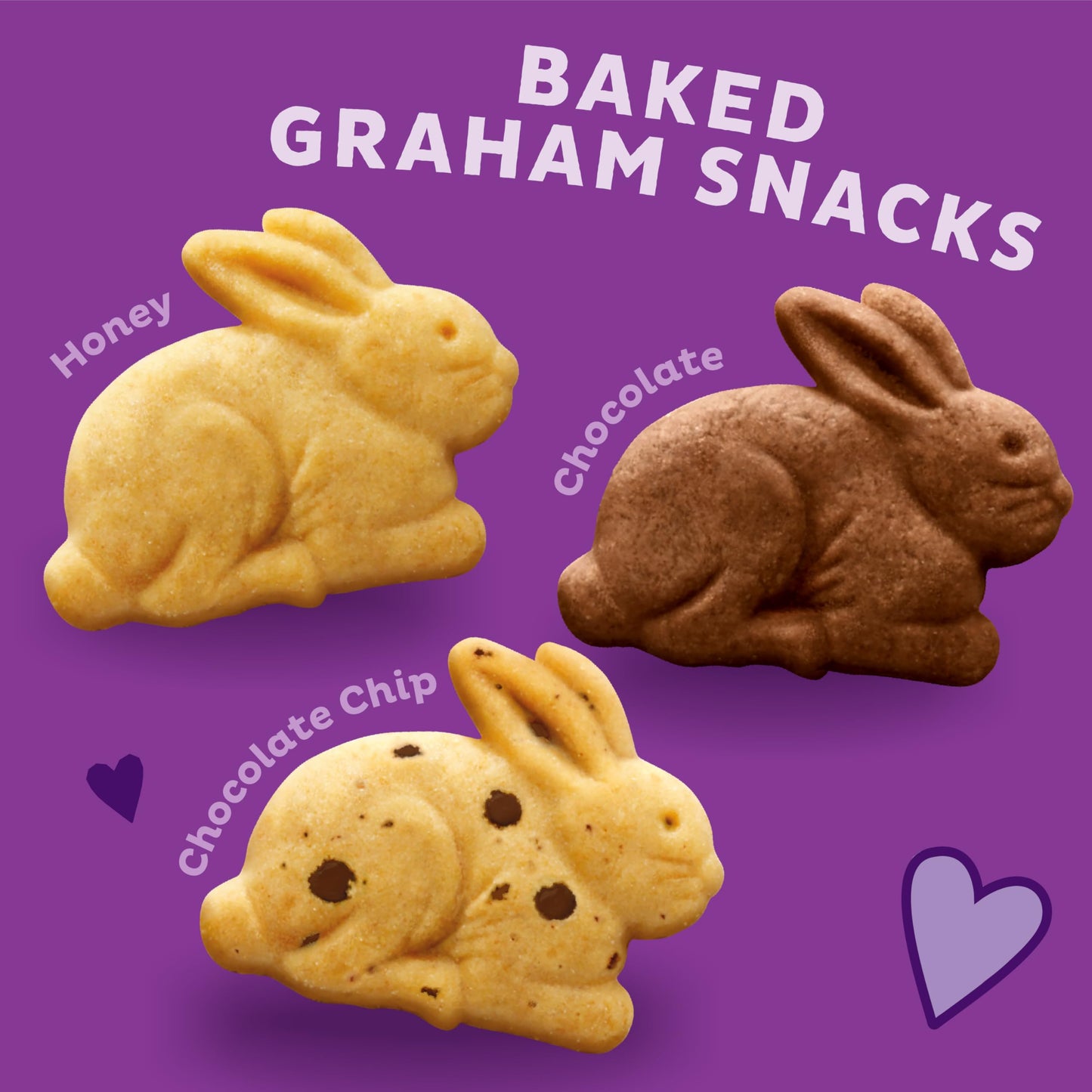 Annie's Organic Friends Bunny Grahams, Chocolate Chip, Chocolate, and Honey Baked Graham Snacks, 12 Pouches, 12 oz