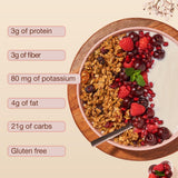 ToYou Snacks Gluten Free Granola, Fruit and Granola Cereal | Cherry Berry Blast - 12 Ounce (Pack of 1) | Plant Based, Vegan, Healthy Snacks for Adults