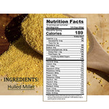 Zestful Foods Hulled Millets,millet grain,millet seed,millet flour gluten free,Whole Grain,Organic,2 Pounds