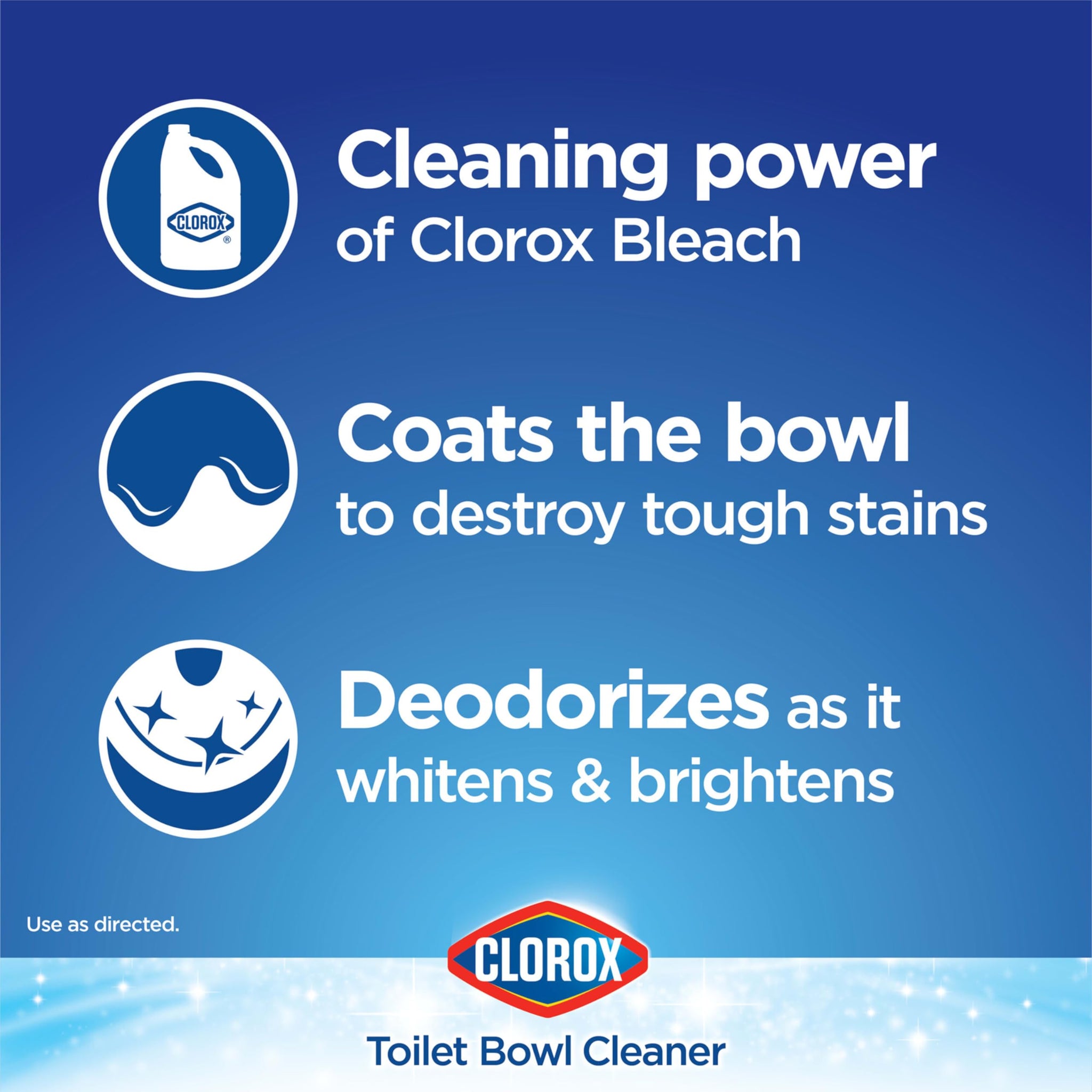 Clorox Toilet Bowl Cleaner Bleach, Fresh Breeze Scent 24 Ounces (Package May Vary)