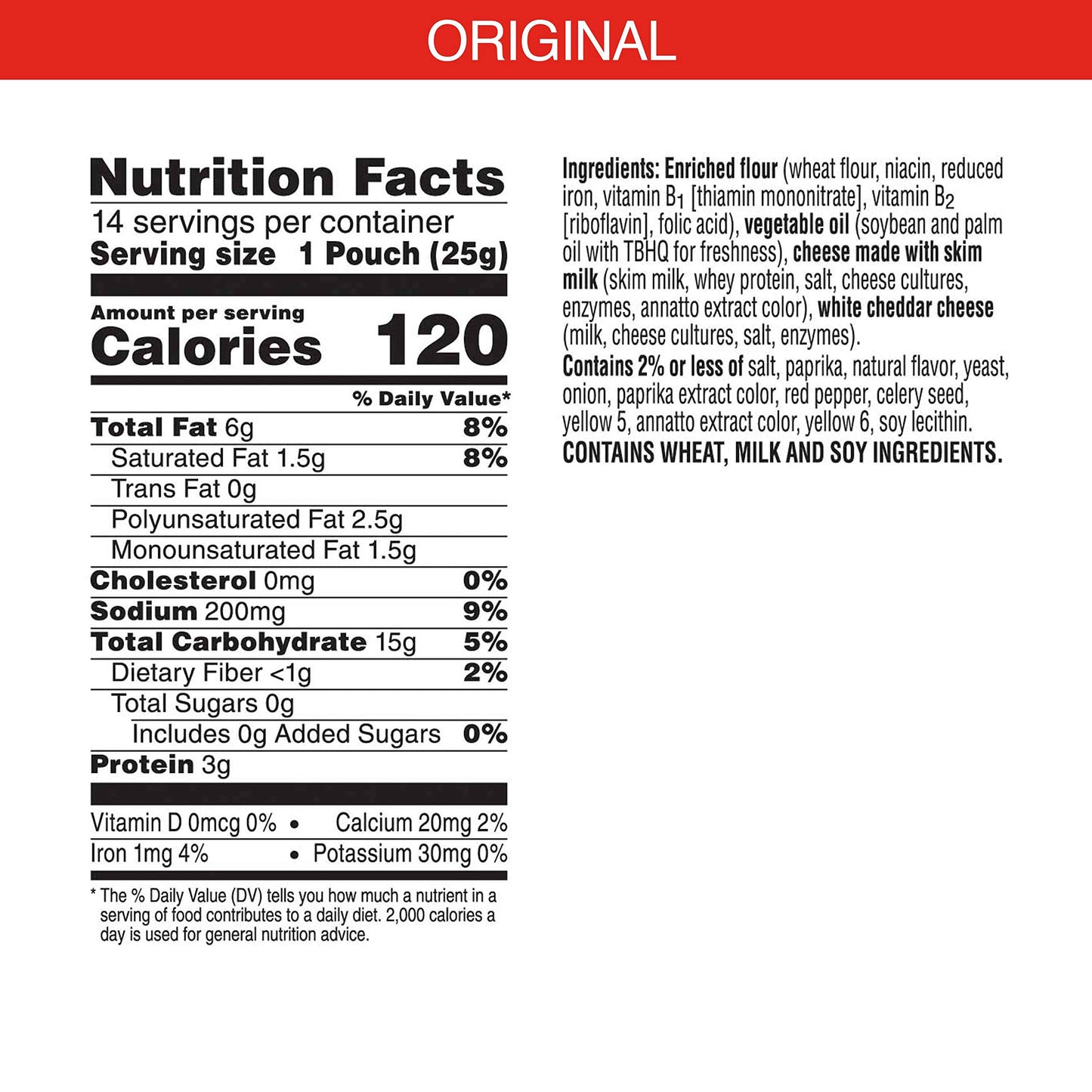 Cheez-It Gripz, Tiny Baked Snack Cheese Crackers, Original, Great for On-the-Go, 12.6oz Box (14 Count)