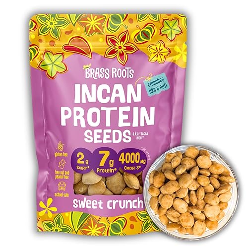 Brass Roots Organic Incan Protein Seeds - High Protein, School Safe, Nut Free, High Omega 3, Supports Gut Health, Good Source of Fiber, Shark Tank (10