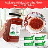 Byait Gochugaru Korean Chili Flakes 64 Oz (4 LB), Medium Hot