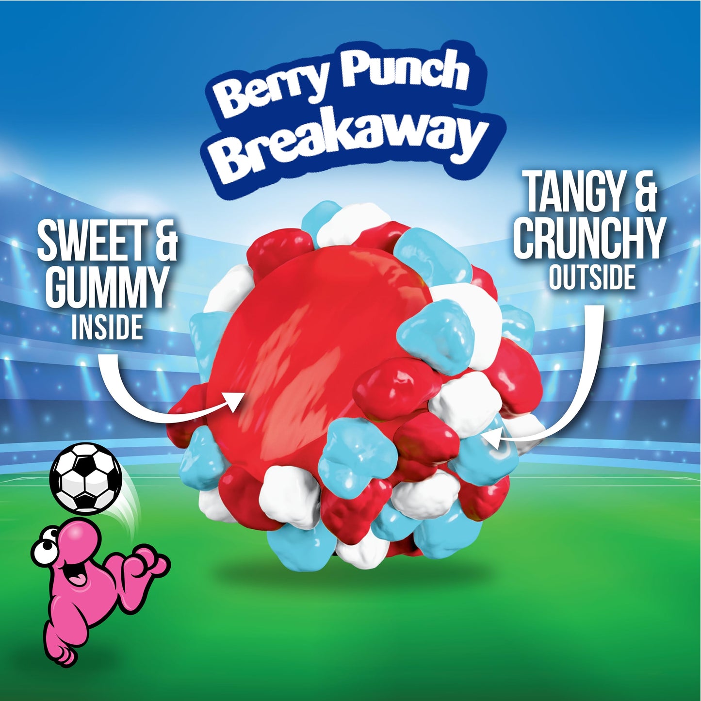 NERDS Gummy Clusters Candy, Berry Punch Breakaway, Summer Gummy Candy, 37.5 oz, 75 Count