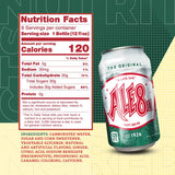 Ale 8 One Ginger Ale Soda with a Caffeine Kick & Hint of Citrus - The Original Flavor - 12 Pack, Case of 12 Oz Cans - Ginger Soft Drink, Pack of 12