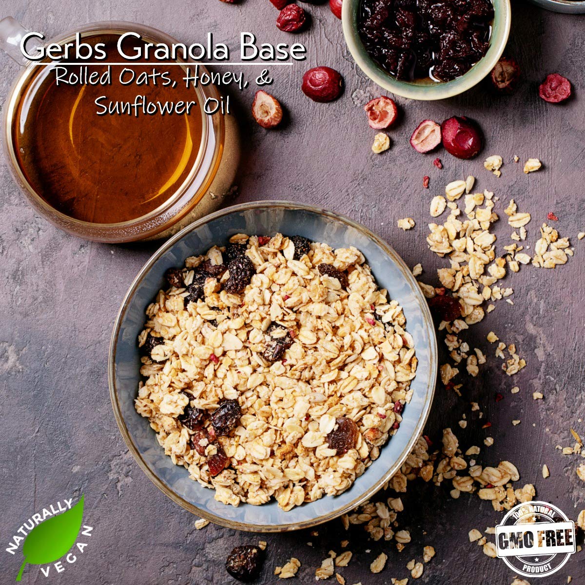 Gerbs Original Seed n' Honey Granola, 4 LBS. - Top 14 Food Allergy Free & Non GMO - Keto Safe - Made in Rhode Island …