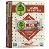 Happy Village Organic Fig & Nut Bars, DATE | Only 3 Ingredients, Gluten Free, No Added Sugar, Kosher, Non-GMO, Vegan, Good Source of Fiber | Organic