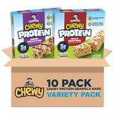Quaker Chewy Protein Granola Bars Variety Pack, 1.12 oz Bars, (10 Pack) 5g Protein, No Artificial Flavors or Preservatives, No Colors from Artificial